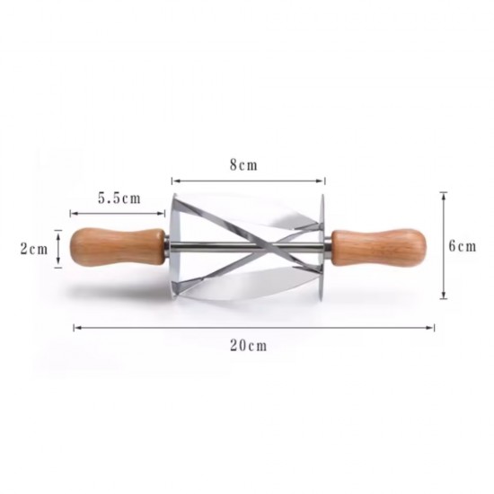 Stainless Steel Rolling Croissant Cutter